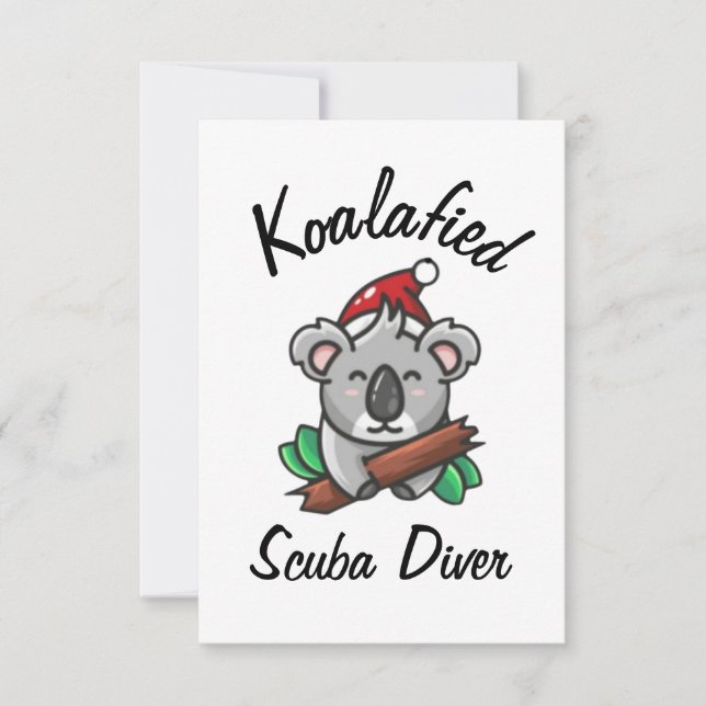 Koalafied Scuba Diver Card (Front)