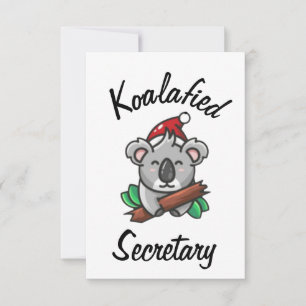 Koalafied Secretary Card