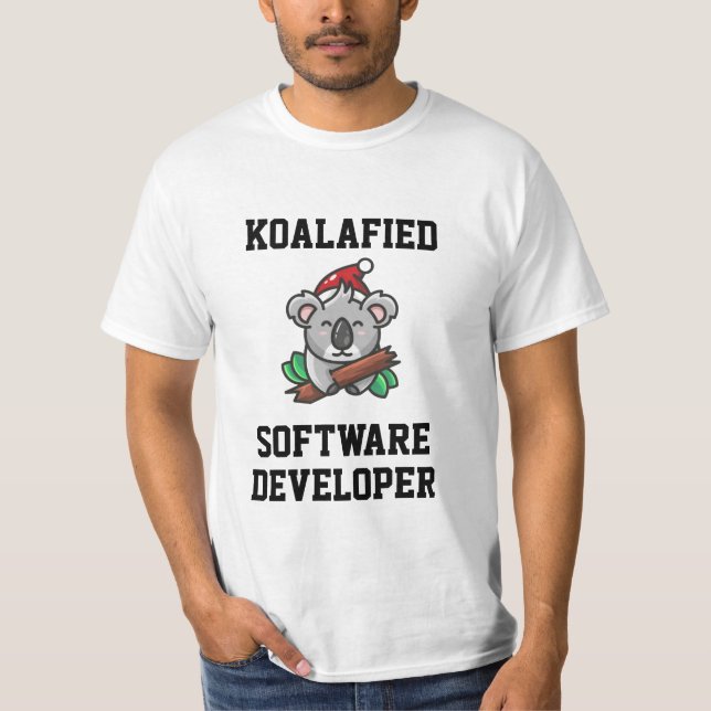 Koalafied Software  Developer T-Shirt (Front)