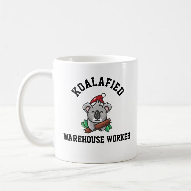 Koalafied Warehouse Worker  Coffee Mug (Left)