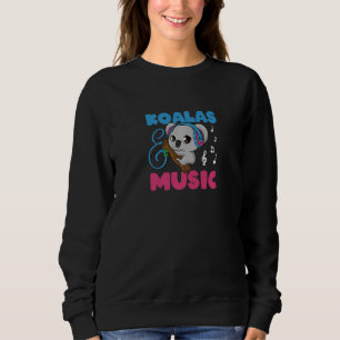 Koalas And Music Notes Musician Singer Eucalyptus Sweatshirt