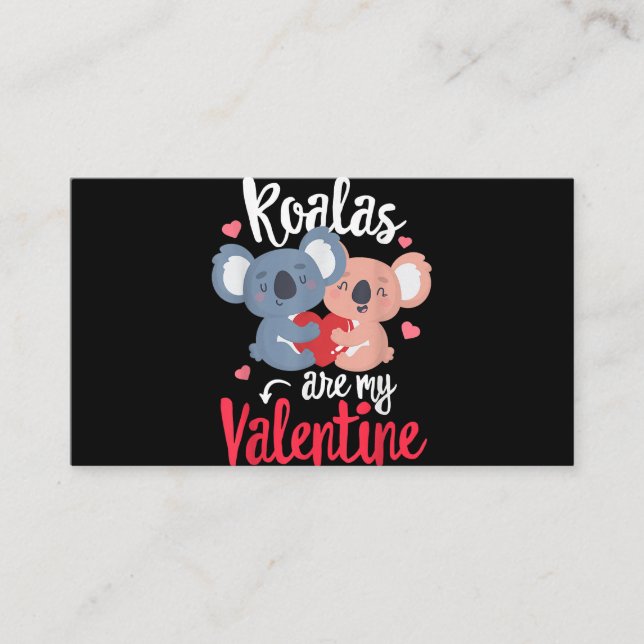 Koalas are my Valentine Funny Valentine's day Sing Enclosure Card (Front)