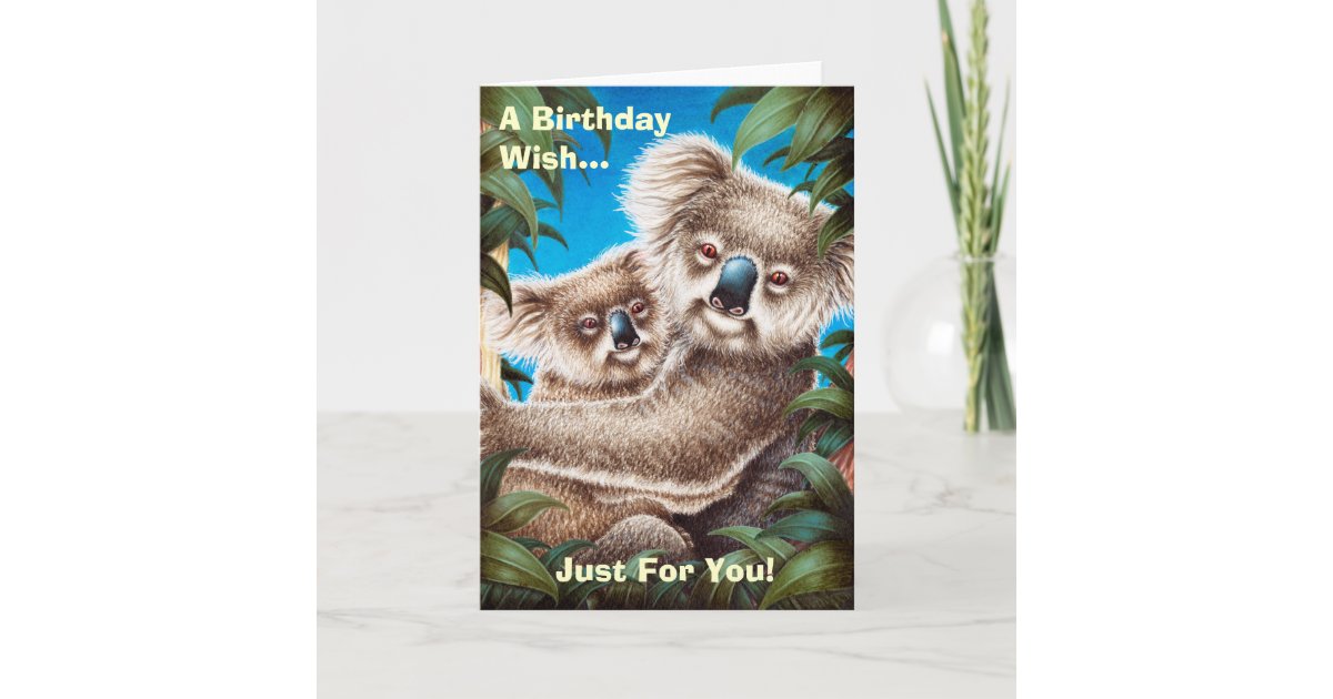 Koalas Birthday Card Zazzle