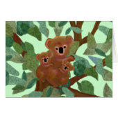 Koalas in the Eucalyptus Card (Front Horizontal)