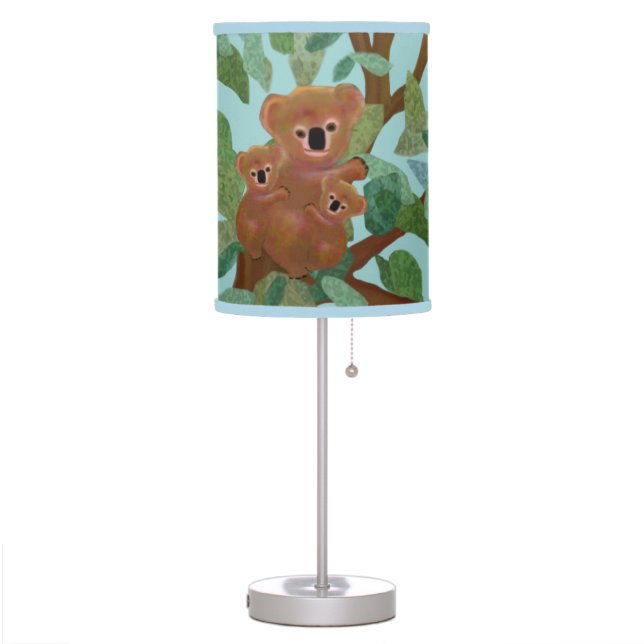 Koalas in the Eucalyptus Table Lamp (Left)