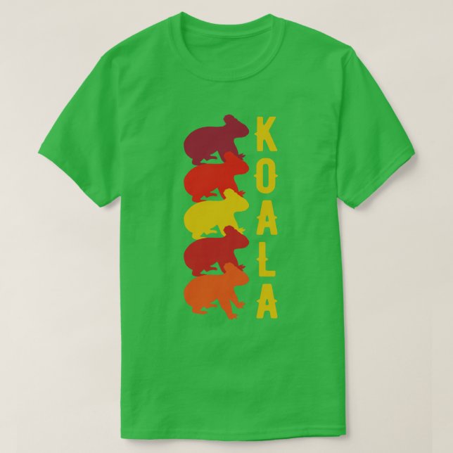 Koalas Retro T-Shirt (Design Front)