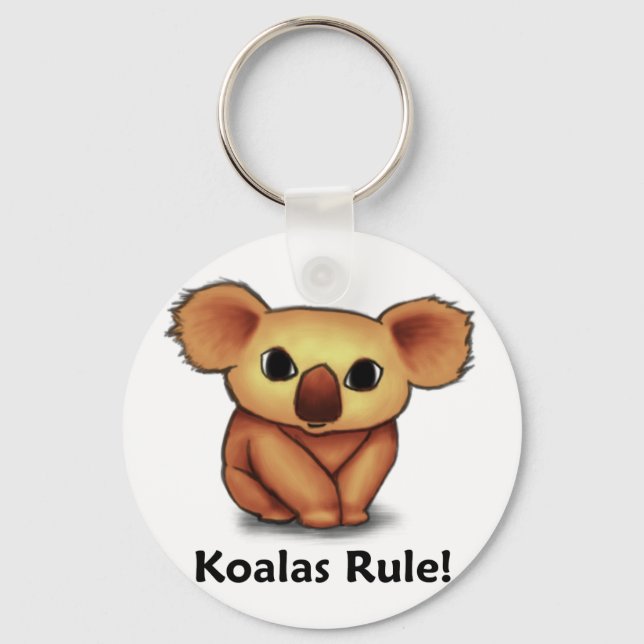 Koalas Rule! Keychain (Front)