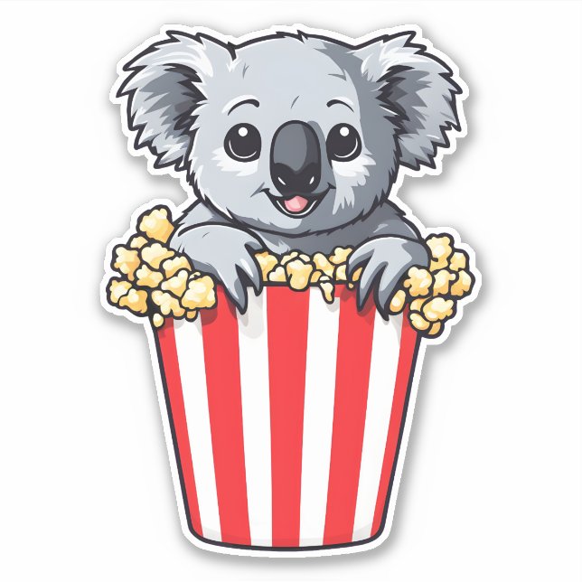 Koalaty Popcorn Sticker (Front)