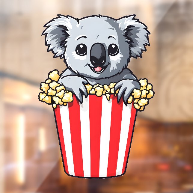 Koalaty Popcorn Window Cling (Sheet 2)