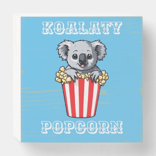 Koalaty Popcorn Wooden Box Sign