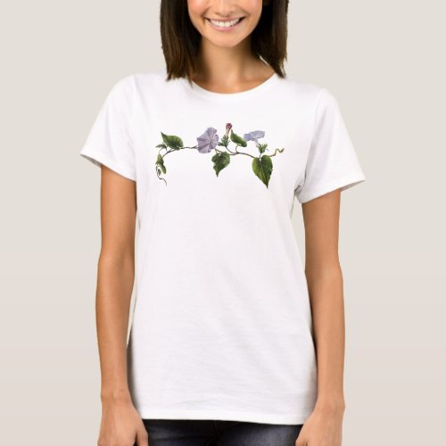 Koali awahia Ipomoea Indica Botanical Vector Art T_Shirt