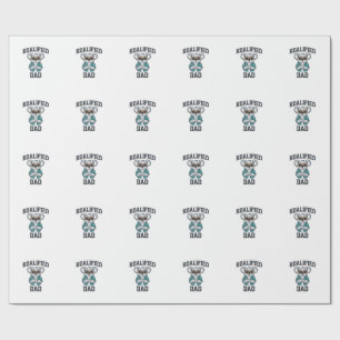 Koalified Dad Cute Koala Father Shirt Design_1 Wrapping Paper