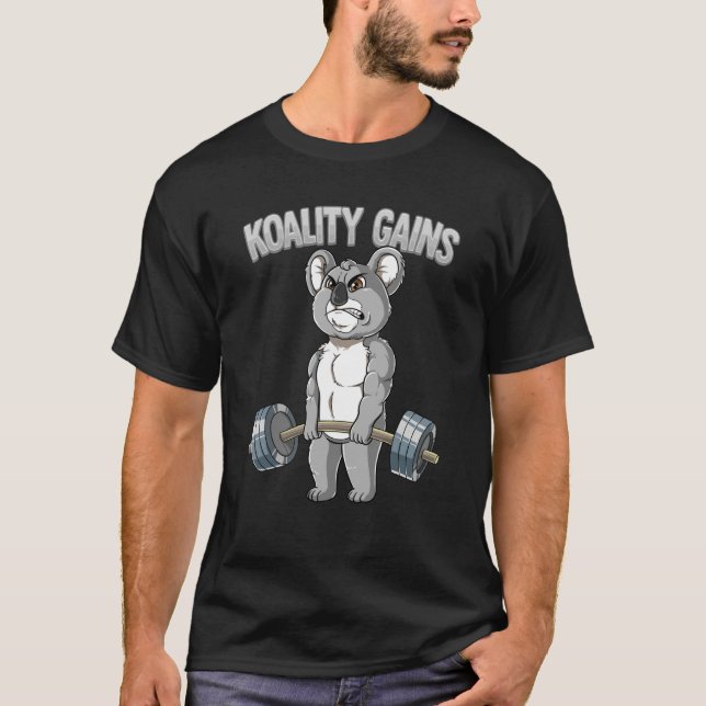 Koality Gains Koala Gym Bodybuilding T-Shirt (Front)