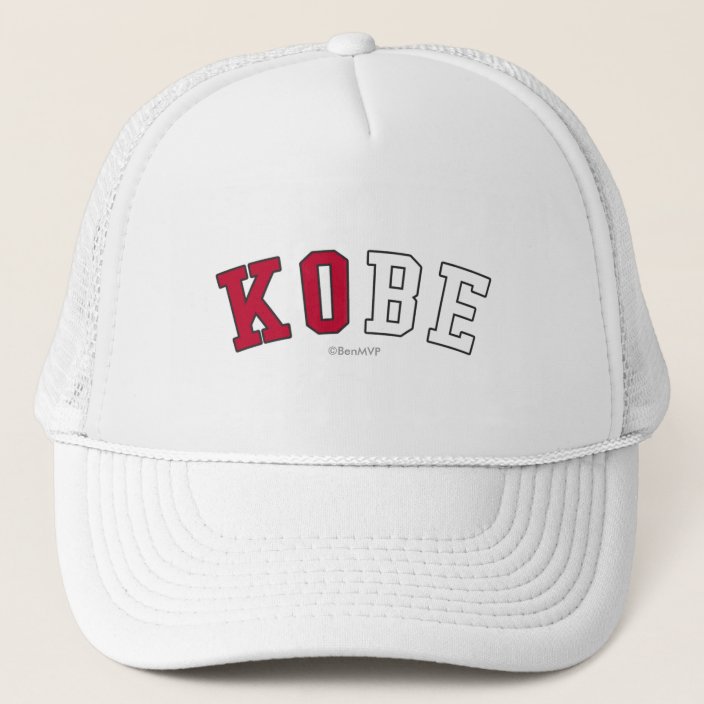 Kobe in Japan National Flag Colors Mesh Hat