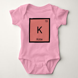 Kobe Name Chemistry Element Periodic Table Baby Bodysuit