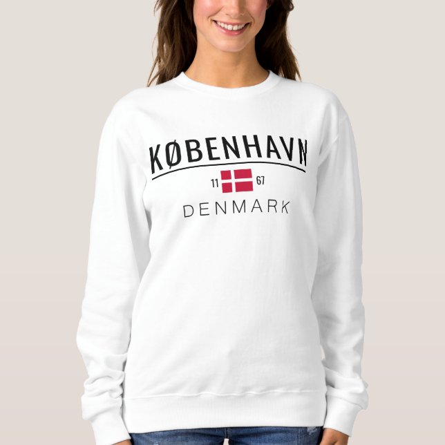 København (Copenhagen) Denmark 1167 Sweatshirt (Front)