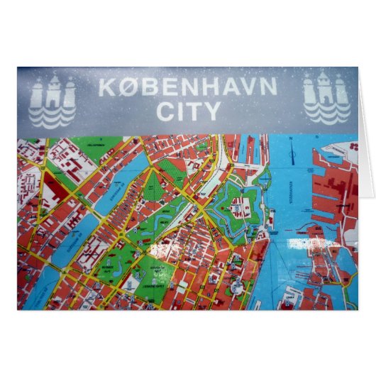københavn map cards (Front Horizontal)