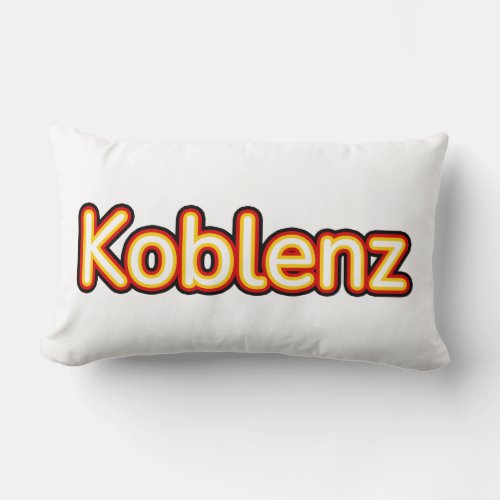 Koblenz Deutschland Germany Lumbar Pillow