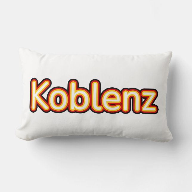 Koblenz Deutschland Germany Lumbar Pillow (Front)