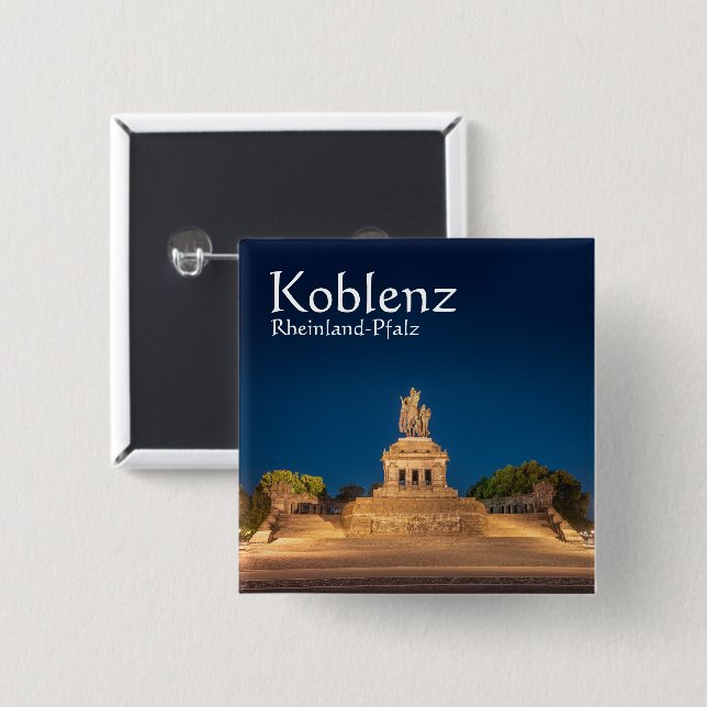 Koblenz Germany Button (Front & Back)