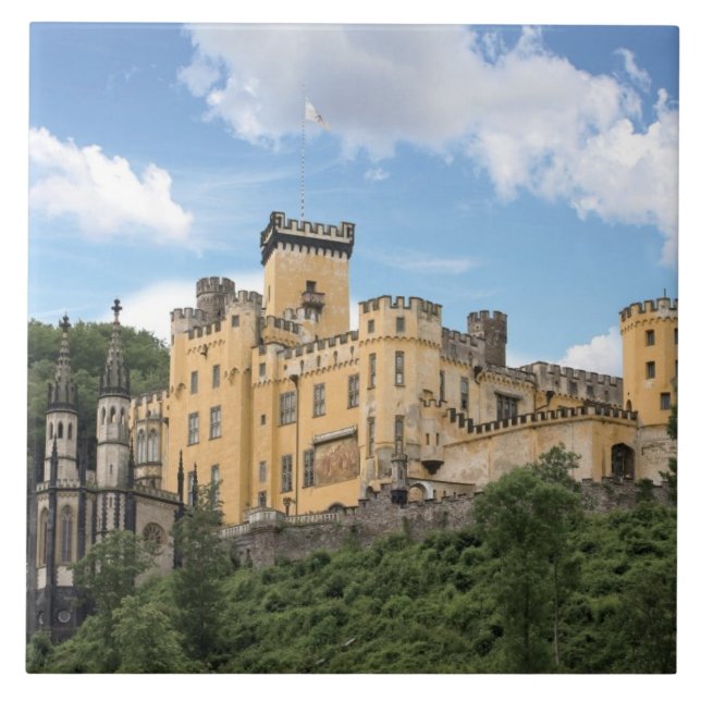 Koblenz, Germany, Stolzenfels Castle, Schloss Tile (Front)
