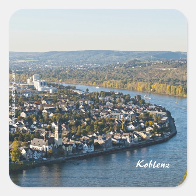 Koblenz Square Sticker (Front)