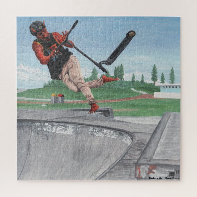 Kobold Kick Scooter Fantasy Large Jigsaw Puzzle (Vertical)