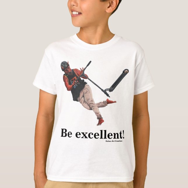 Kobold Kick Scooter Tricks Fantasy Art Shirts (Front)