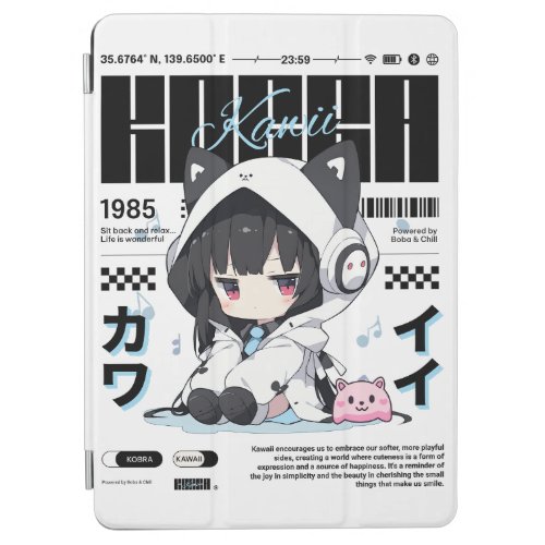 Kobra Kawaii _ Cute Kawaii Girl iPad Air Cover