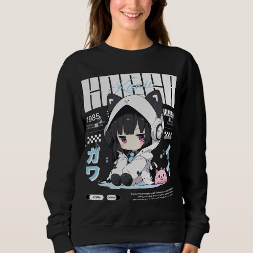 Kobra Kawaii _ Cute Kawaii Girl Sweatshirt