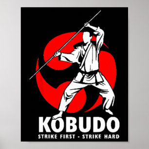 Kobudo Martial Arts Weapons Training Dojo Poster
