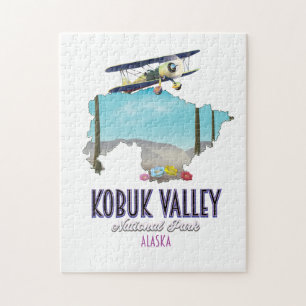 Kobuk Valley Alaska national park map Jigsaw Puzzle