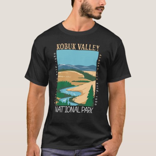 Kobuk Valley National Park Alaska Retro Distressed T_Shirt