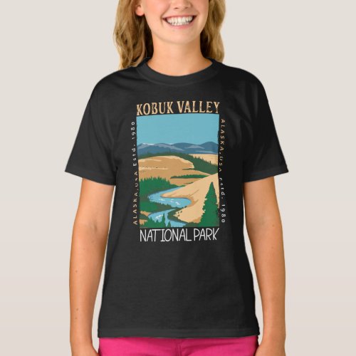 Kobuk Valley National Park Alaska Retro Distressed T_Shirt