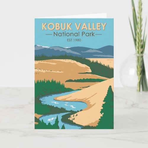 Kobuk Valley National Park Alaska Vintage Card