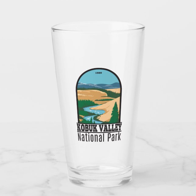 Kobuk Valley National Park Alaska Vintage  Glass (Front)