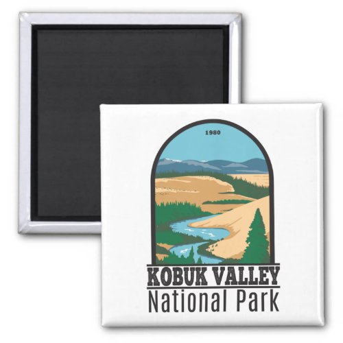 Kobuk Valley National Park Alaska Vintage  Magnet