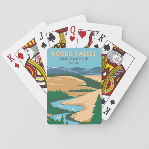 Kobuk Valley National Park Alaska Vintage  Playing Cards
