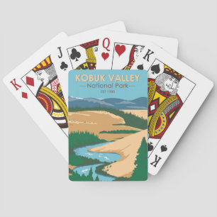 Kobuk Valley National Park Alaska Vintage Poker Cards