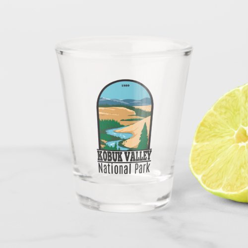 Kobuk Valley National Park Alaska Vintage Shot Glass