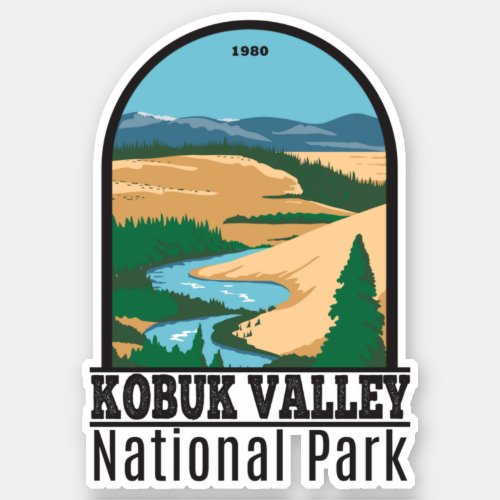 Kobuk Valley National Park Alaska Vintage Sticker