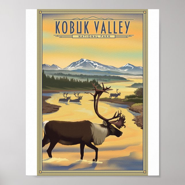 Kobuk Valley National Park Litho Artwork Poster (Front)