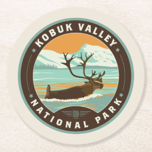 Kobuk Valley National Park Round Paper Coaster