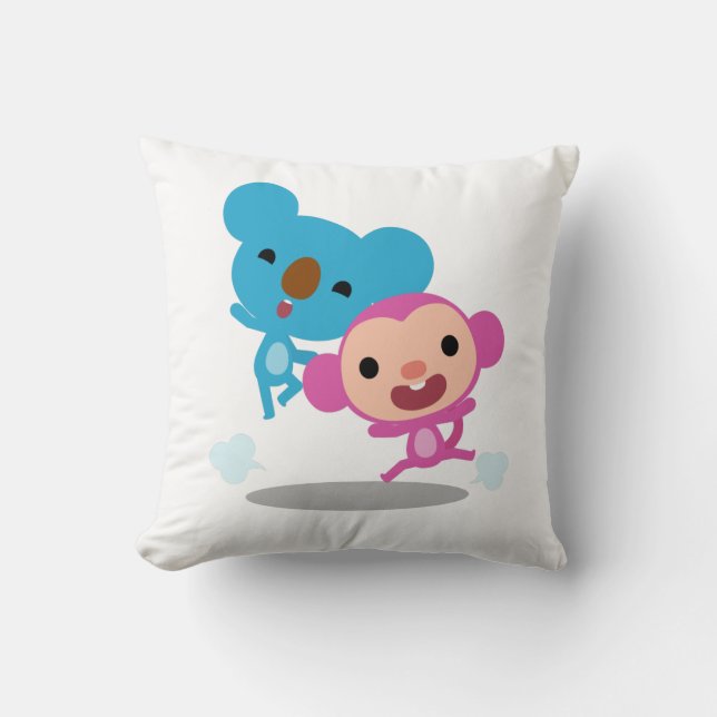 Koby and Momo Pillow (Front)