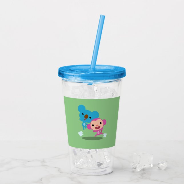 Koby and Momo Tumbler Green (Back Ice)