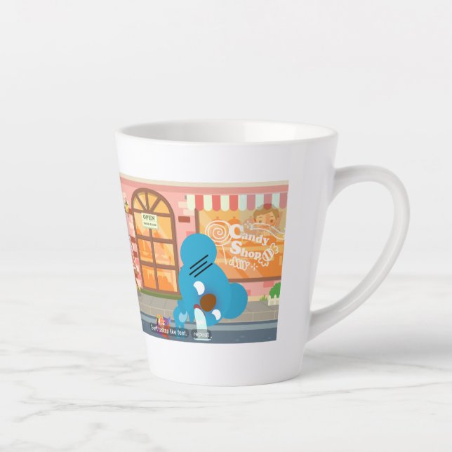 Koby It Tastes Like FEET! Latte Mug (Right)