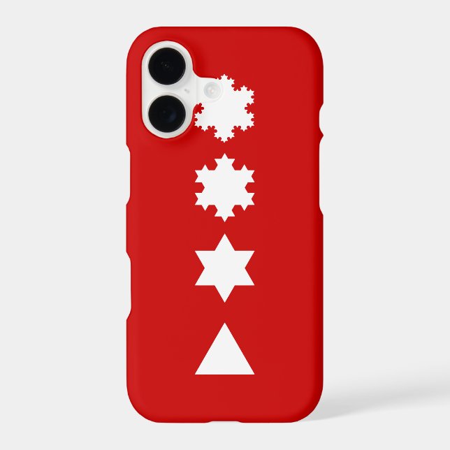Koch Snowflakes Iphone Case (Back)