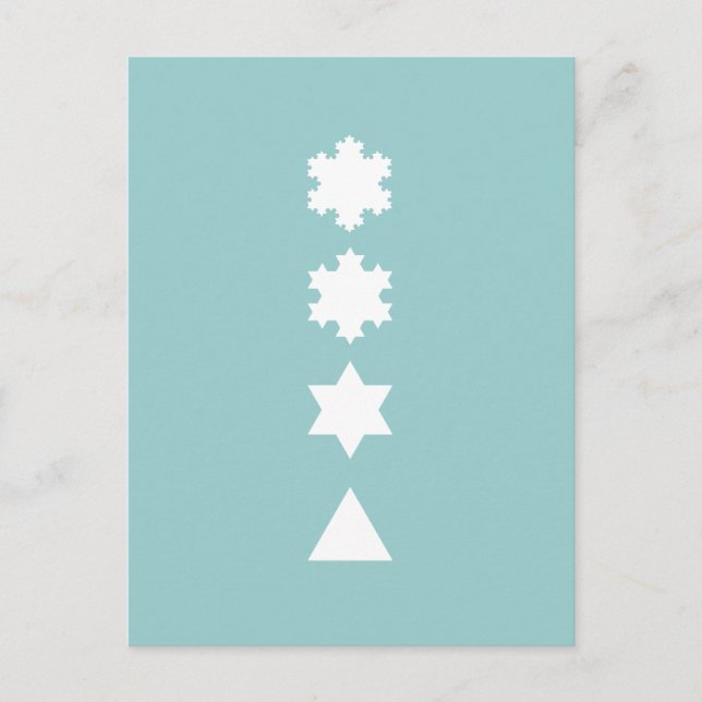Koch Snowflakes Postcard (Front)