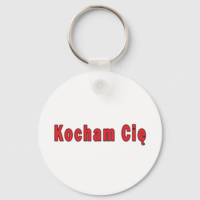 Kocham Cie - I Love You Keychain (Front)