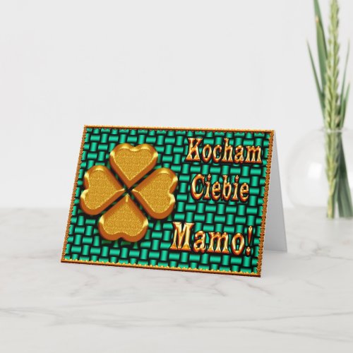 Kocham Ciebie Mamo _ Mothers Day Card